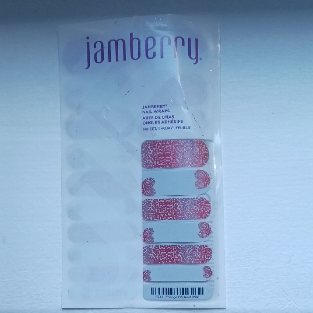 Jamberry Pink Patterned Nail Wraps